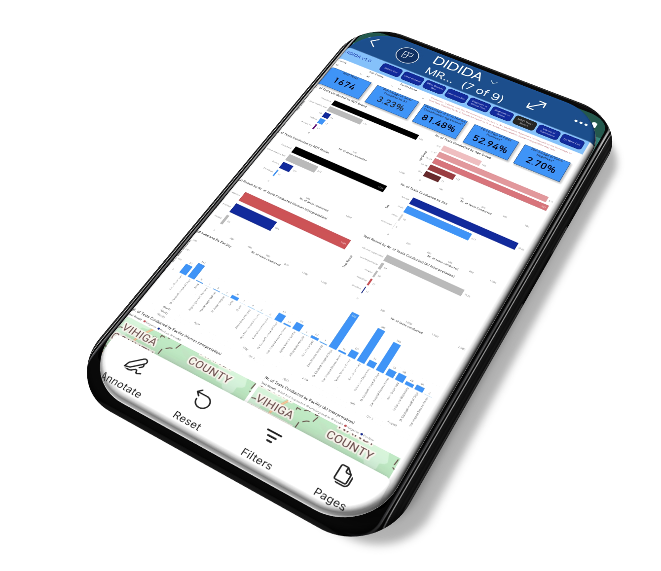 A mockup of a mobile phone screen showing the DIDIDA app at work