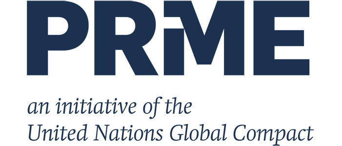 PRME logo in blue text stacked