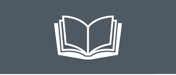 Icon of an open book