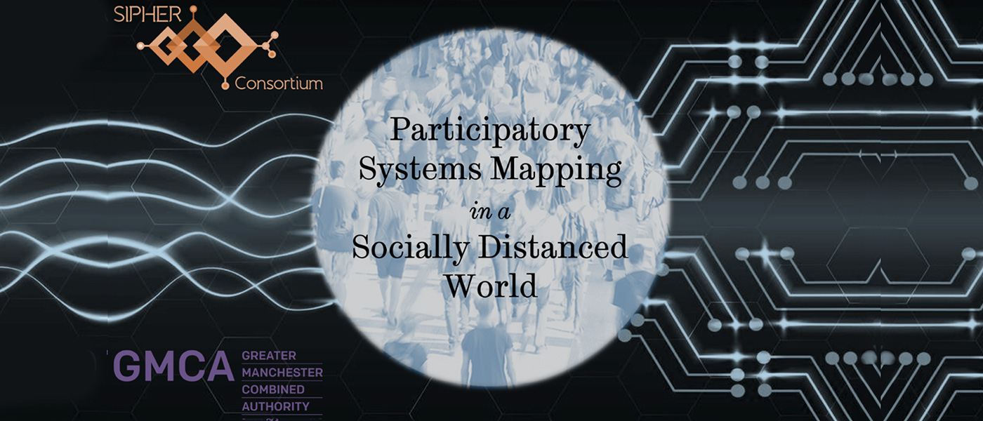 SIPHER logo top left and GMCA logo bottom left  central circle words read 