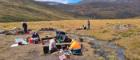 Mesolithic excavations in the Cairngorms. Photo: Prof Graeme Warren, UCD