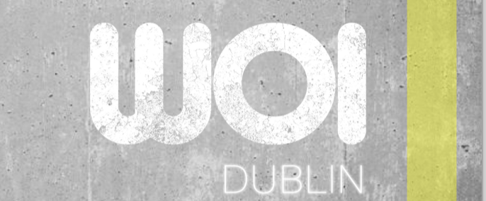 Logo for Dublin World of Illusion. The letter 