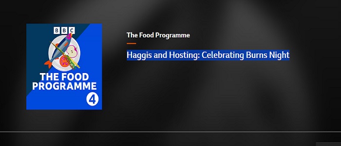 The Food Programme logo for Haggis and Hosting: Celebrating Burns Night