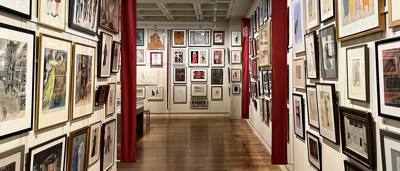 Stage and Screen exhibition in the Hunterian Art Gallery.