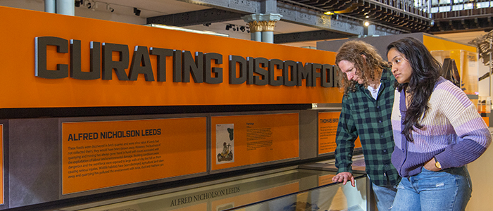 Curating Discomfort intervention in the Hunterian Museum with students