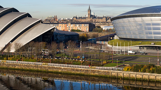 River Clyde with SEC and Hydro buildings in background