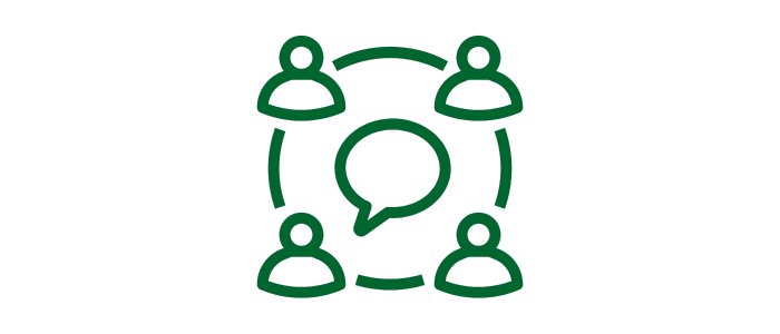 Students communicating