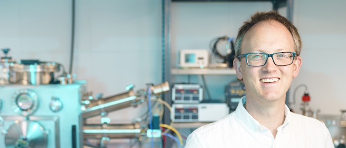 Professor Stuart Reid in the Wolfson Centre for Biomedical Engineering at the University of Strathclyde.