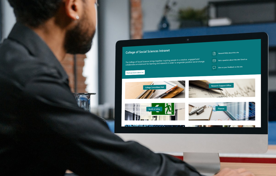 College of Social Sciences Intranet Mockup