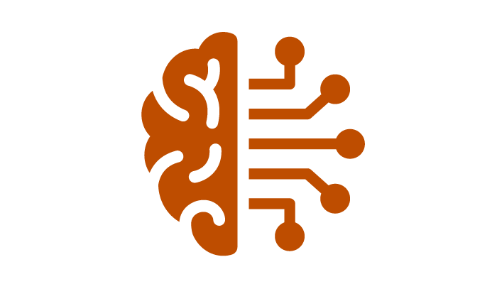 Mechanical brain icon