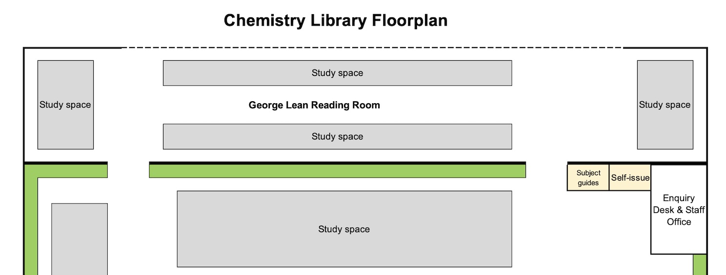Floor plan if the Chemistry library