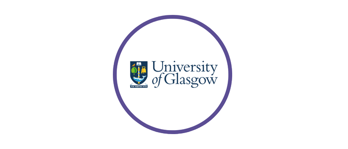 A circle with the University of Glasgow logo inside it