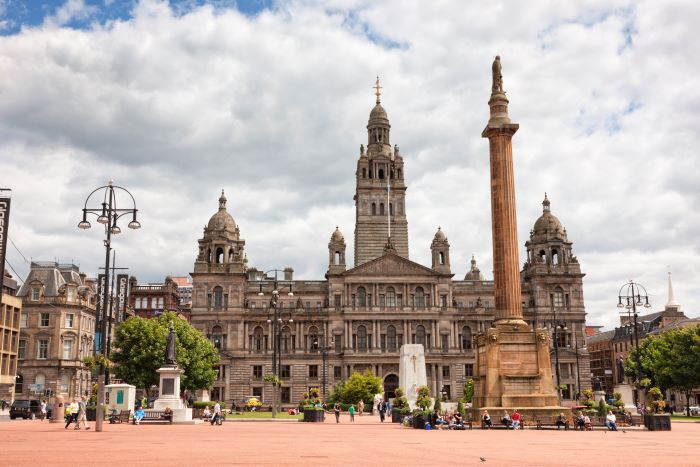 Glasgow's City Chambers and George Square