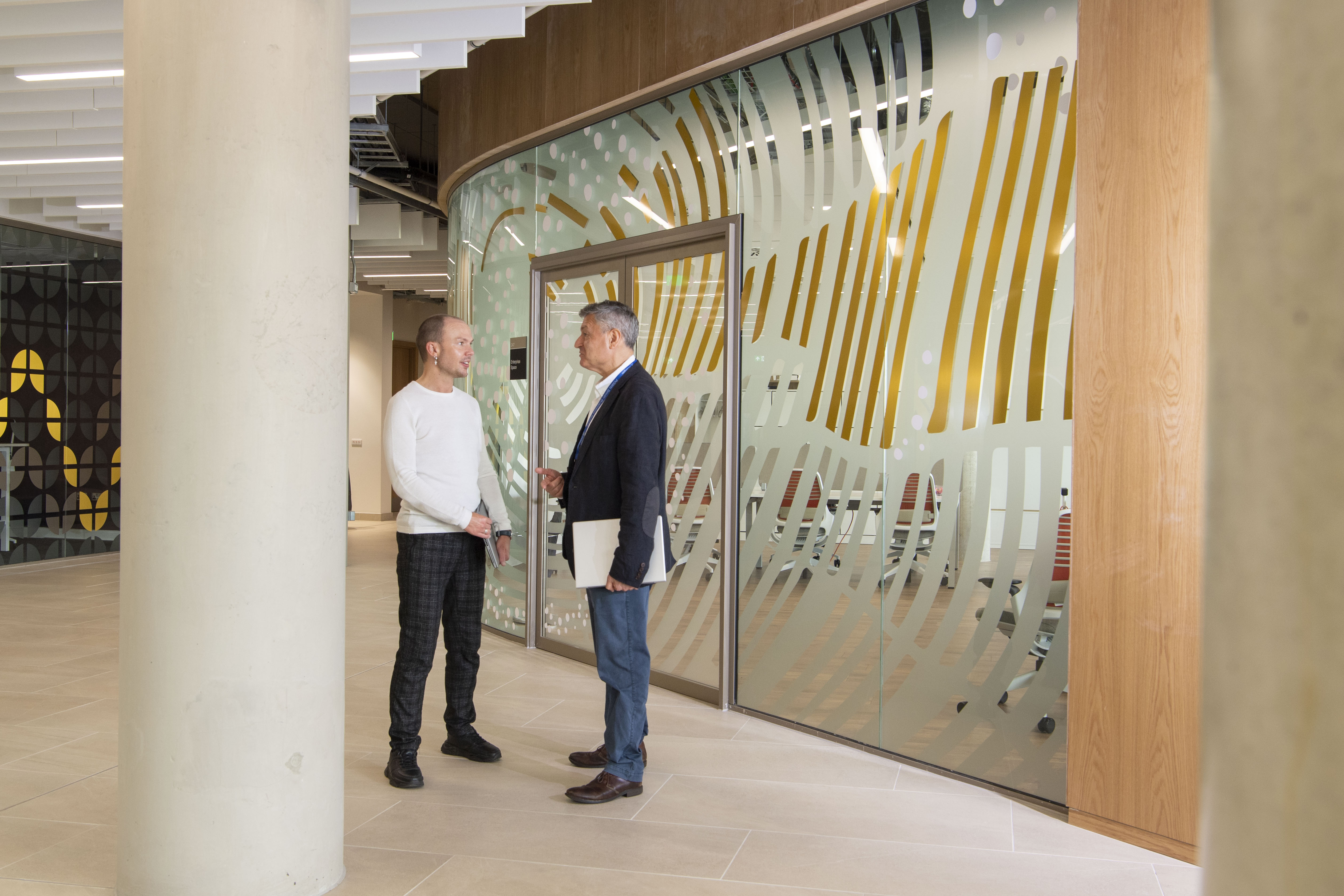 Adam Smith Business School staff collaborate at the Advanced Research Centre Building