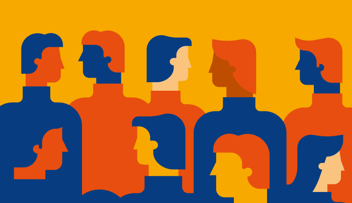 An illustration of people