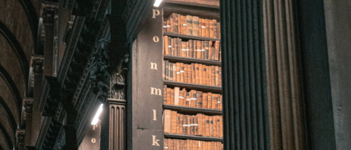 Stock image of library