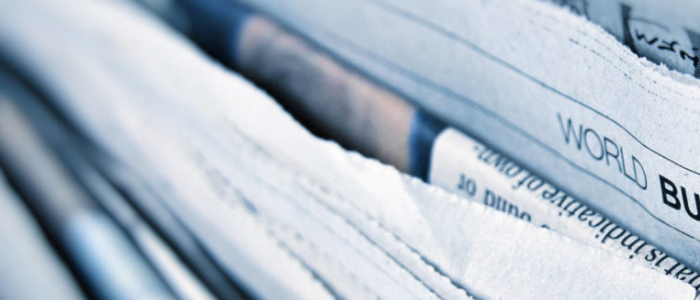 Stock image of newspaper