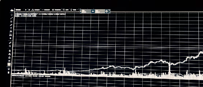 Close up of statistical data on a laptop screen