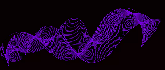 Wavy purple lines on black background