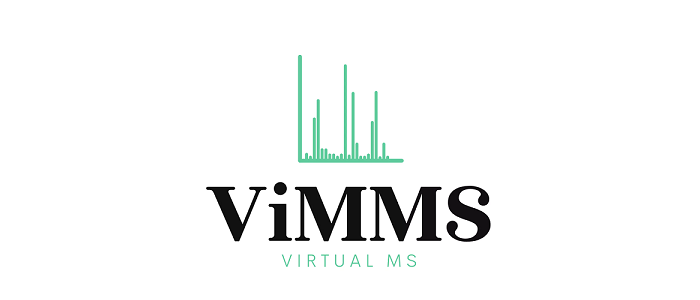 ViMMS logo with black text and green graph