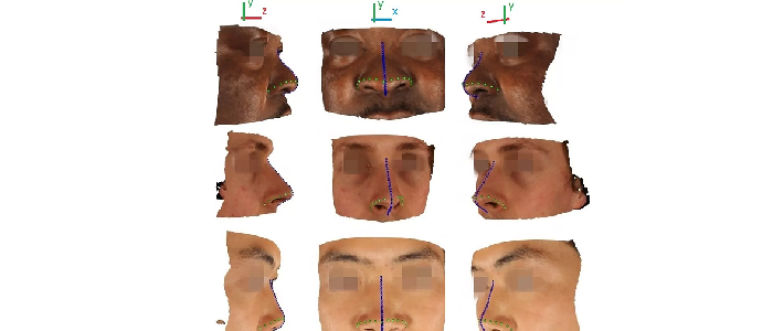 Faces at different angles