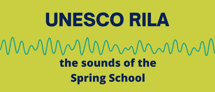 Logo for UNESCO RILA - the sounds of the Spring School
