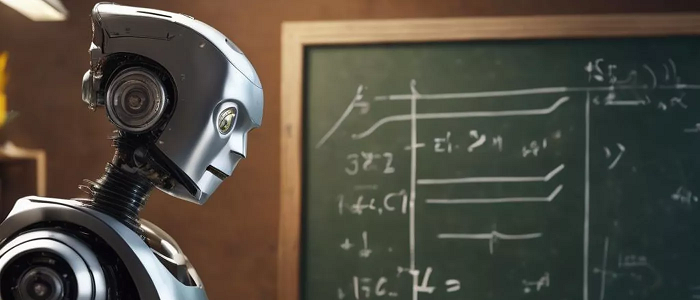 Robot with blackboard