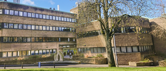Front of the Molema Building