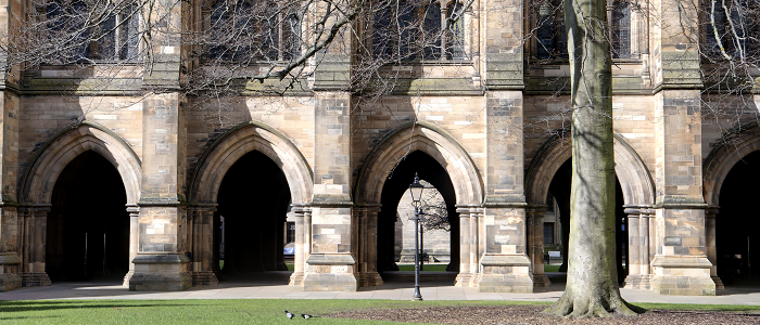 Outside of Gilbert Scott Building