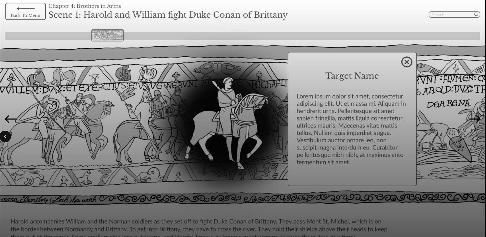 Bayeux Tapestry project demo image