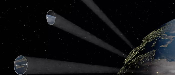 Graphic of earth viewed from space