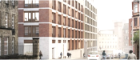 A rendering of one of the new buildings on Church Street