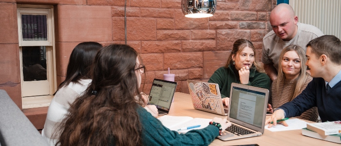 Students at Dumfries Campus