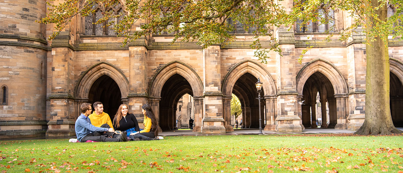 students in the quad