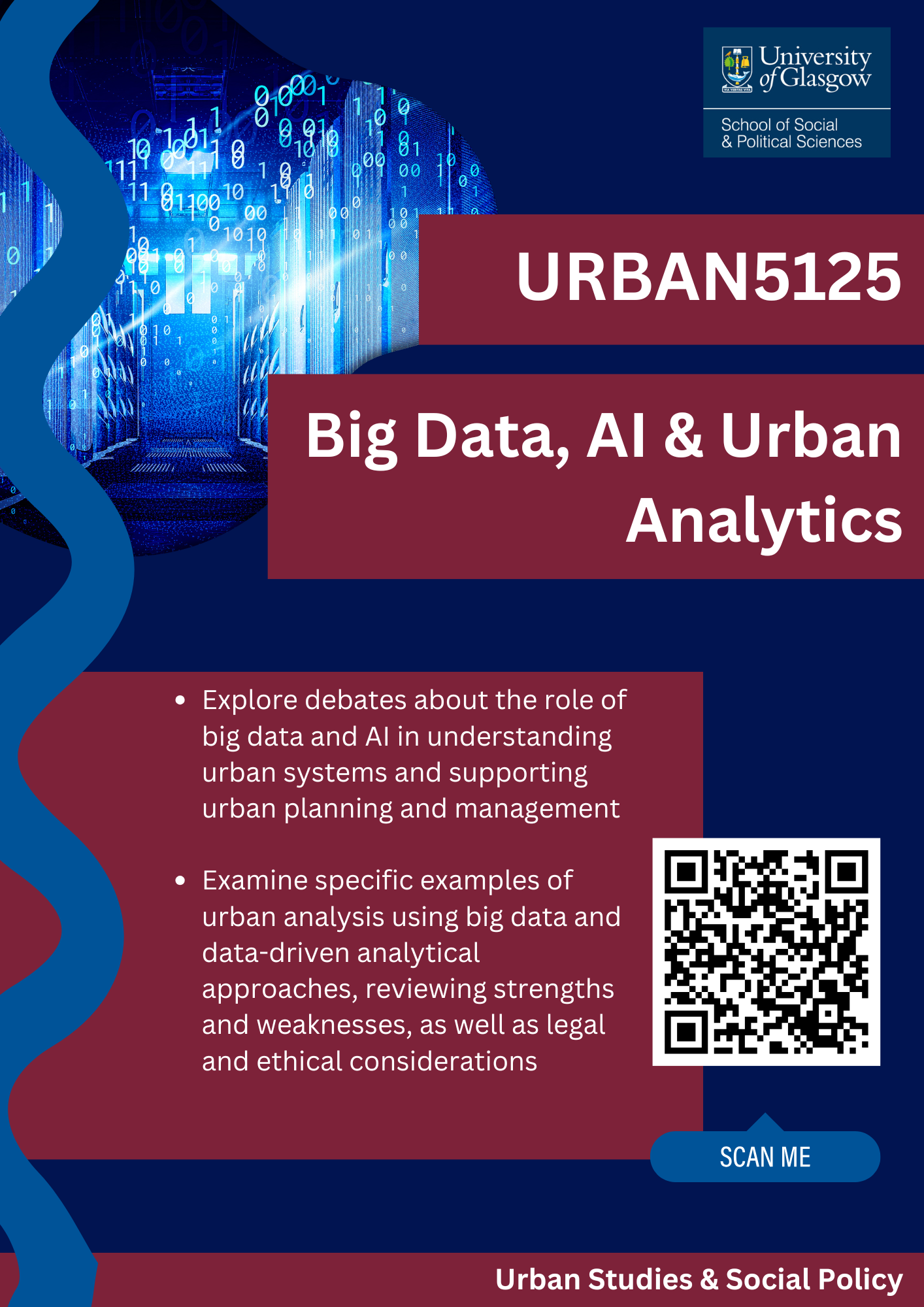 Course description for Big Data, AI & Urban Analytics