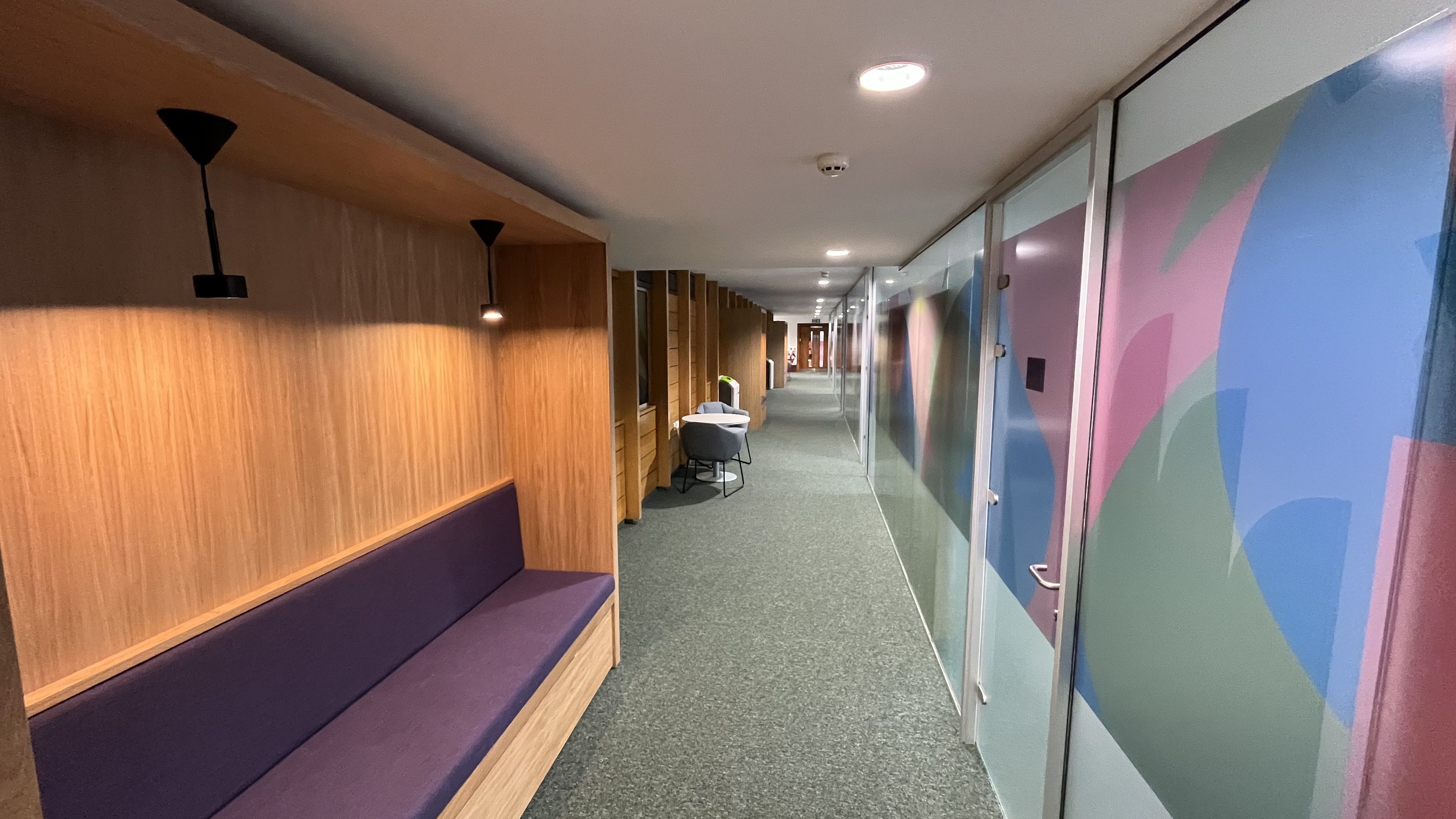 Gilbert Scott Building Corridor Seating Areas