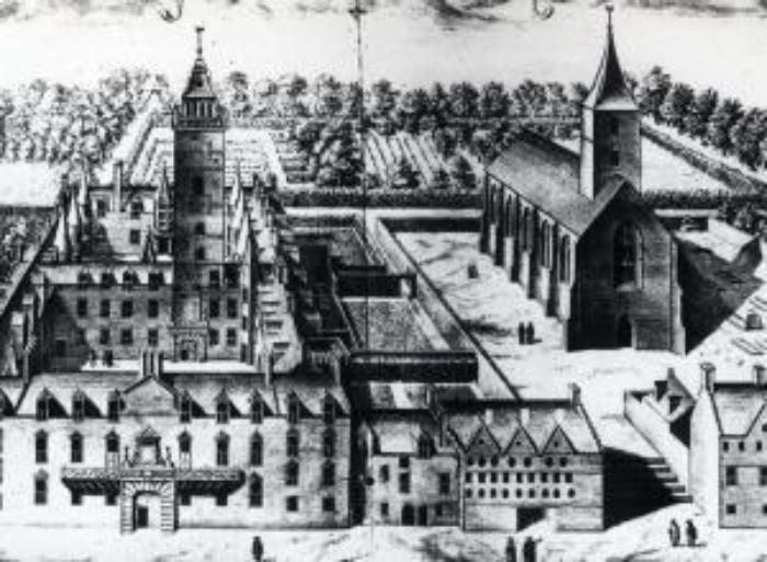 Illustration of the Old College buildings