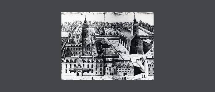Illustration of the old college buildings
