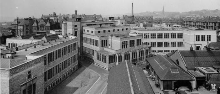 Aerial view of the Chemistry building