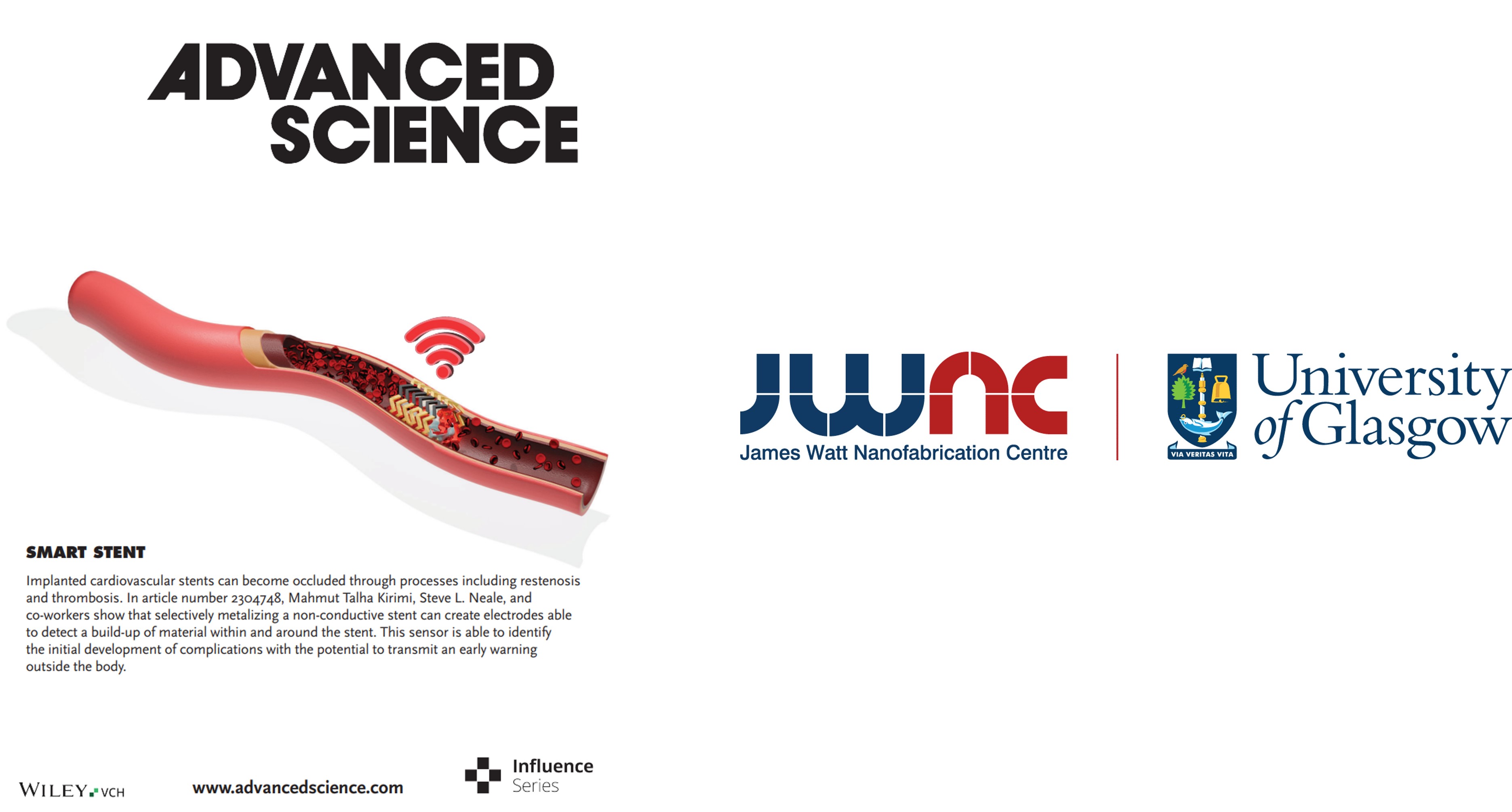 Graphic of Smart Stent Tech