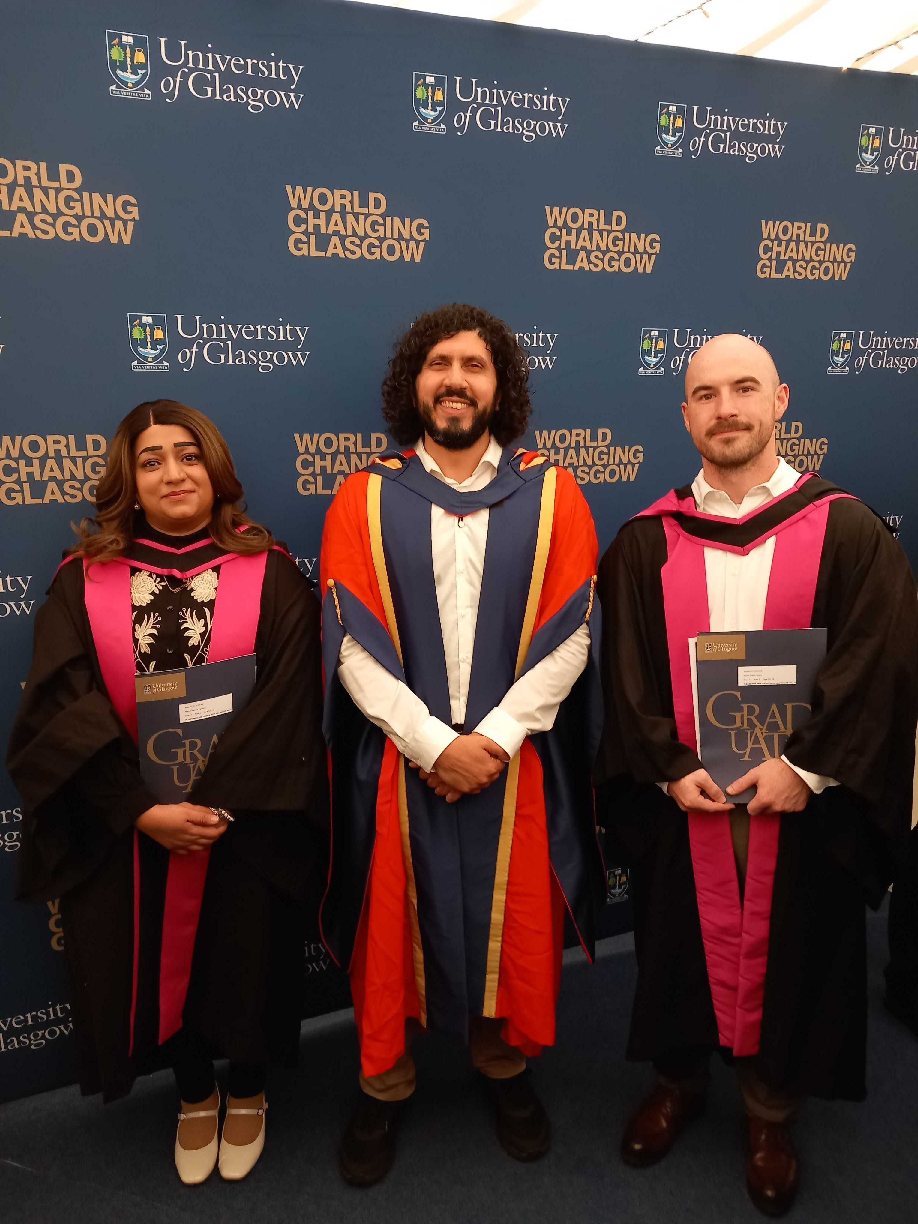 Mohamed Khamis and to PhD graduates