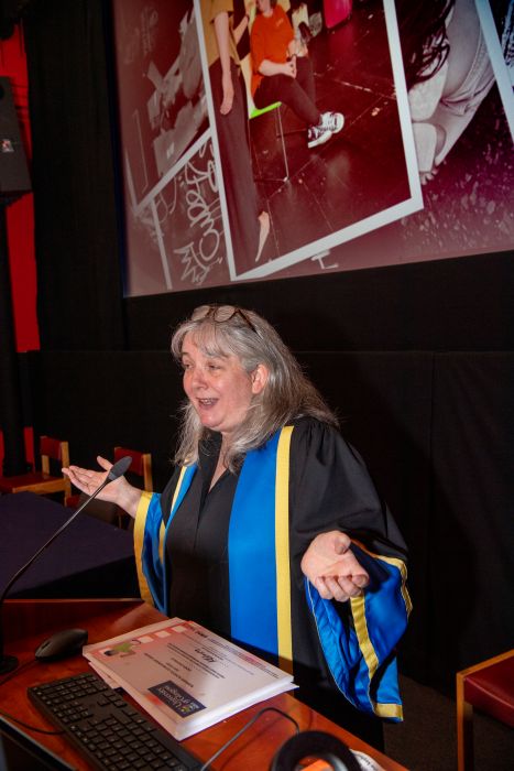 Professor Karen Lury speaking