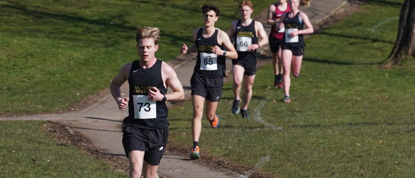 Hares & Hounds club out running on an off-road track