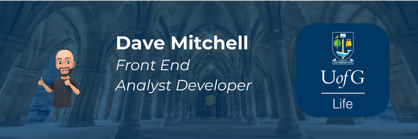 Dave Mitchell Profile banner on a blue background