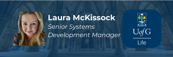 Image of Laura McKissock on a blue background