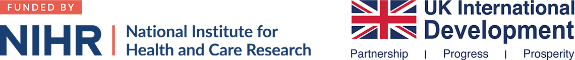 NIHR and UK International Development logos