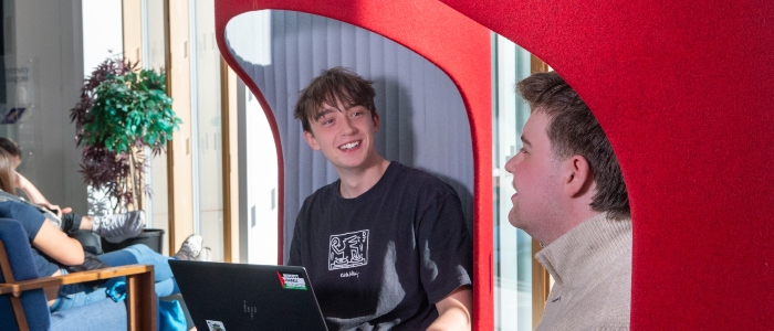 Students studying in the Library, University of Glasgow