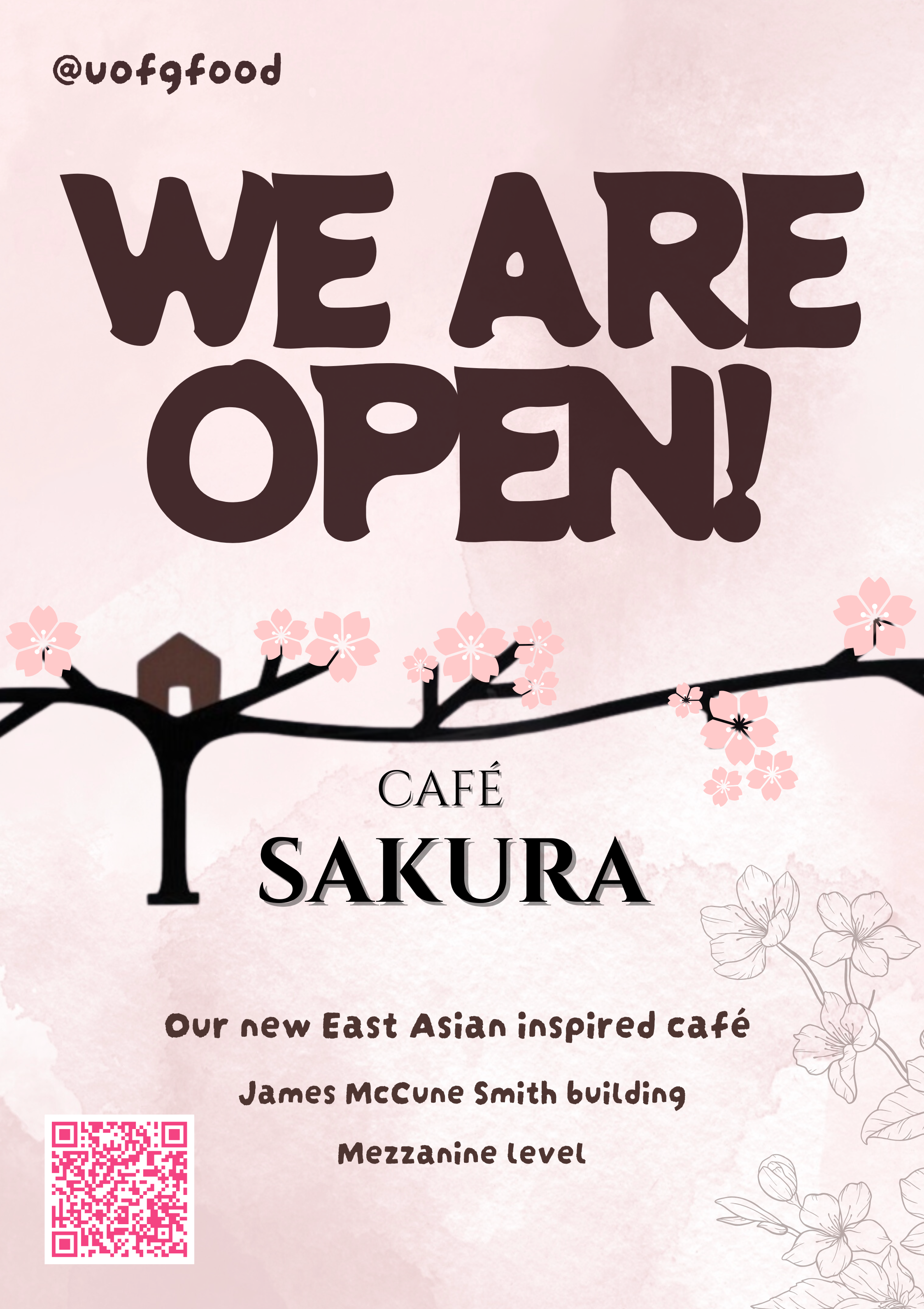 Cafe Sakura We Are Open
