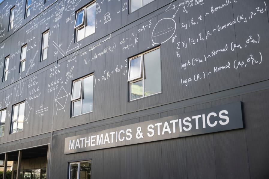 School of Maths & Stats Building Sign