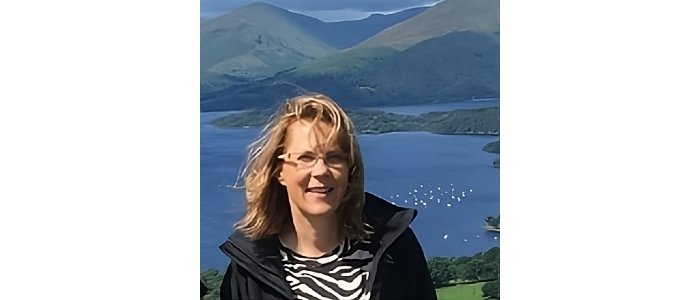 Cindy Gray, smiling at camera